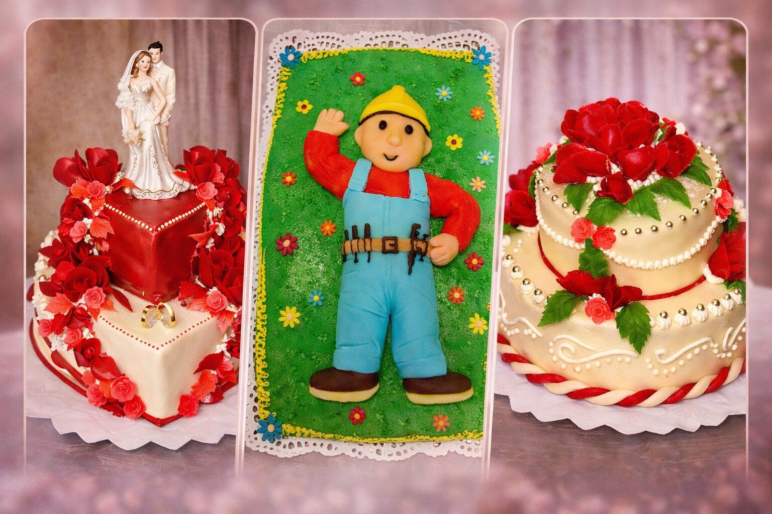 Ukázky dortů a zakázkové výroby